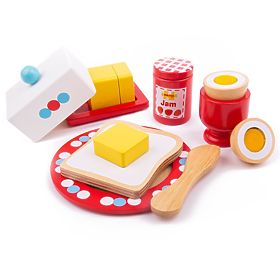 Bigjigs Toys Ensemble de Petit-Déjeuner en Bois