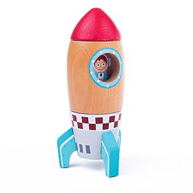 Bigjigs Toys Fusée en bois, Bigjigs Toys