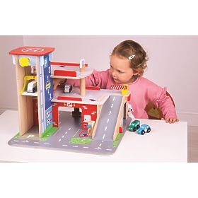 Bigjigs Toys Garage avec parking