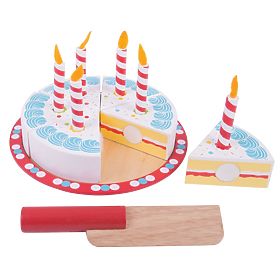 Bigjigs Toys Gâteau d'anniversaire à découper