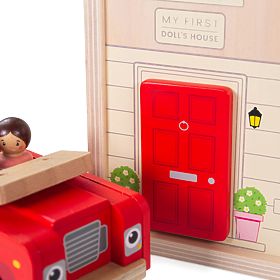 Bigjigs Toys Maison de poupée pliable avec accessoires