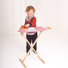 Bigjigs Toys Planche à repasser en bois avec fer - emballage endommagé, Bigjigs Toys