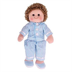Bigjigs Toys Poupée en Tissu Arthur 34 cm