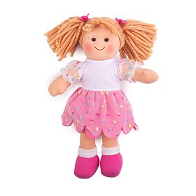 Bigjigs Toys Poupée en tissu Darcie 28 cm