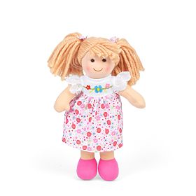 Bigjigs Toys Poupée en Tissu Georgia - petite 25 cm