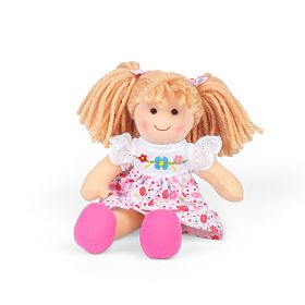 Bigjigs Toys Poupée en Tissu Georgia - petite 25 cm