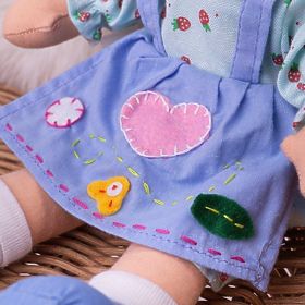 Bigjigs Toys Poupée en Tissu Grace 28 cm, Bigjigs Toys