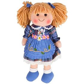 Bigjigs Toys Poupée en Tissu Katie 34 cm