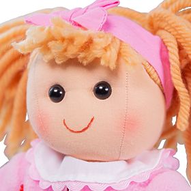 Bigjigs Toys Poupée en Tissu Kelly 34 cm