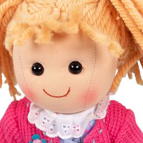 Bigjigs Toys Poupée en Tissu Maggie 34cm, Bigjigs Toys