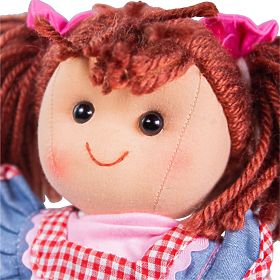 Bigjigs Toys Poupée en tissu Mélodie 34 cm