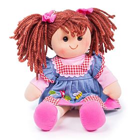 Bigjigs Toys Poupée en tissu Mélodie 34 cm