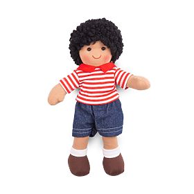Bigjigs Toys Poupée en Tissu Otis 28 cm, Bigjigs Toys