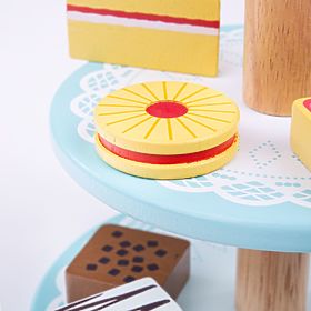 Bigjigs Toys Présentoir avec petits gâteaux