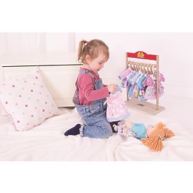 Bigjigs Toys Pyjama rose pour poupée 38 cm, Bigjigs Toys