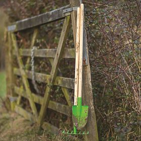 Bigjigs Toys Râteau de jardin vert