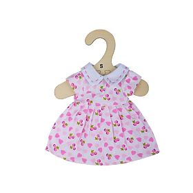 Bigjigs Toys Robe rose avec cœurs pour poupée 28 cm