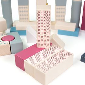 Bigjigs Toys Seau avec 50 blocs