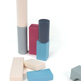 Bigjigs Toys Seau avec 50 blocs, Bigjigs Toys