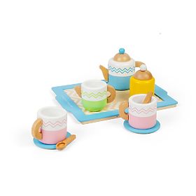 Bigjigs Toys Service à thé avec plateau, Bigjigs Toys