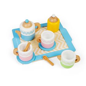 Bigjigs Toys Service à thé avec plateau, Bigjigs Toys