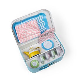 Bigjigs Toys Service à thé dans une valise, Bigjigs Toys