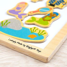 Bigjigs Toys Tableau magnétique en bois