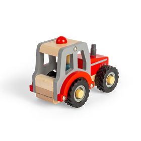 Bigjigs Toys Tracteur rouge, Bigjigs Toys