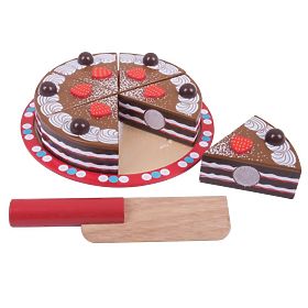 Bigjigs Toys Trancher le gâteau au chocolat