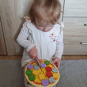 Bigjigs Toys Trancheuse à pizza en bois