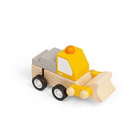 Bigjigs Toys Voiture de Chantier à Ressort Pelle Mécanique, Bigjigs Toys
