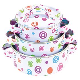 Bino Ensemble de vaisselle émaillée 11 pièces