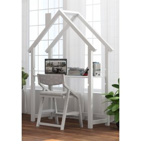 Bureau cabane FRANK - blanc, Litdrew