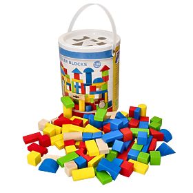 Blocs en bois dans un seau 100 pcs