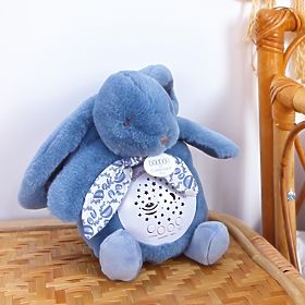 Boîte à musique avec projection Lapin bleu