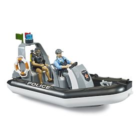 Bruder Bateau de police avec policier et plongeur