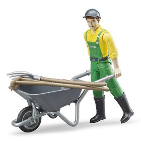 Bruder BWORLD Fermier avec accessoires, Bruder