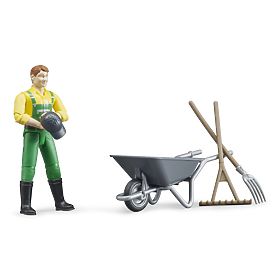 Bruder BWORLD Fermier avec accessoires, Bruder