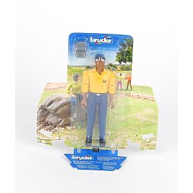 Bruder BWORLD Figurine de travailleur CAT, Bruder
