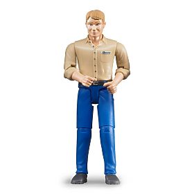 Bruder BWORLD Figurine homme pantalon bleu