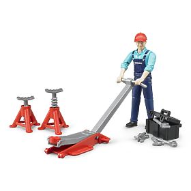 Bruder BWORLD Mécanicien avec outils, Bruder
