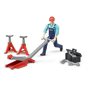 Bruder BWORLD Mécanicien avec outils, Bruder