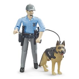 Bruder BWORLD Policier avec chien, Bruder
