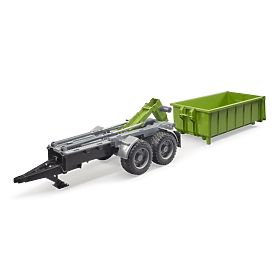 Bruder Camion Vert avec Conteneur Basculant échelle : 1:16, Bruder