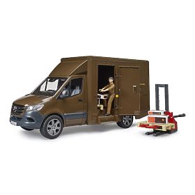 Bruder Camionnette UPS MB Sprinter avec figurine et accessoires, Bruder