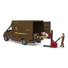 Bruder Camionnette UPS MB Sprinter avec figurine et accessoires