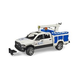 Bruder RAM 2500 Véhicule de service avec bras pivotant et gyrophare
