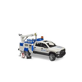 Bruder RAM 2500 Véhicule de service avec bras pivotant et gyrophare, Bruder