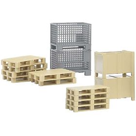Bruder Set Logistique - palettes et caisses, Bruder