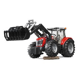 Bruder Tracteur MASSEY FERGUSON 7624 avec chargeur frontal